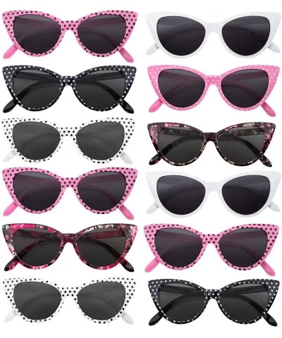 Cat Eye Sunglasses Vintage Smoke Mix (12 Pack) - C6185G4TLS5 $28.72 Cat Eye