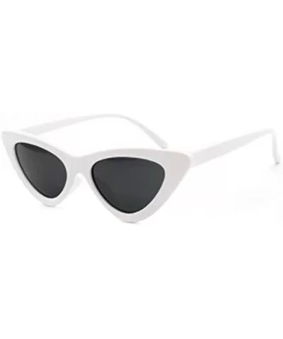 Retro Vintage Clout Goggles Cat Eye Sunglasses WHITE - CP180LI4U57 $7.33 Goggle