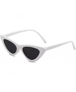 Retro Vintage Clout Goggles Cat Eye Sunglasses WHITE - CP180LI4U57 $7.33 Goggle