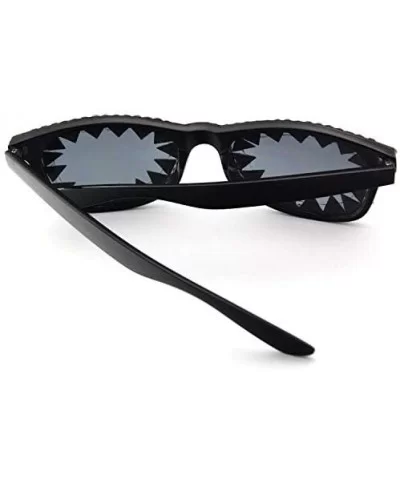 Punk Rocker Spike Fashion Novelty Party Dance Sunglasses - Black - CB18ZKQENSY $9.58 Square