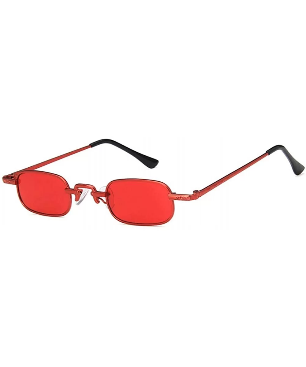 Unisex Sunglasses Fashion Red Drive Holiday Rectangle Non-Polarized UV400 - Red - C118RH6SZSS $7.26 Rectangular