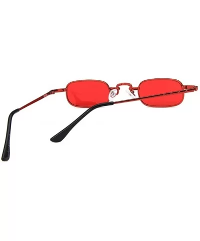 Unisex Sunglasses Fashion Red Drive Holiday Rectangle Non-Polarized UV400 - Red - C118RH6SZSS $7.26 Rectangular