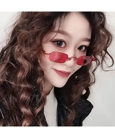 Unisex Sunglasses Fashion Red Drive Holiday Rectangle Non-Polarized UV400 - Red - C118RH6SZSS $7.26 Rectangular