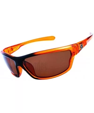 Nitrogen Polarized Sunglasses Mens Sport Running Fishing Golfing Driving Glasses - Orange - C91987C39Q2 $13.46 Rectangular