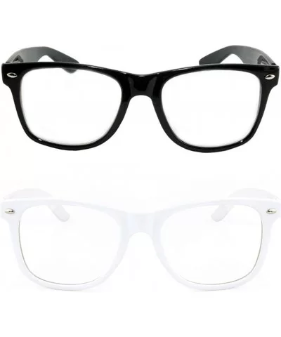 Non Prescription Black White Blues Brothers BLACK/WHITE BUDDY - C01151J0T5D $7.57 Rectangular