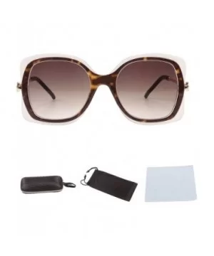 Classic Designer Style Square 100% UV Blocking protection Sunglasses For Women - Leopard / Gradient Tea Lens - CQ198589HG2 $1...