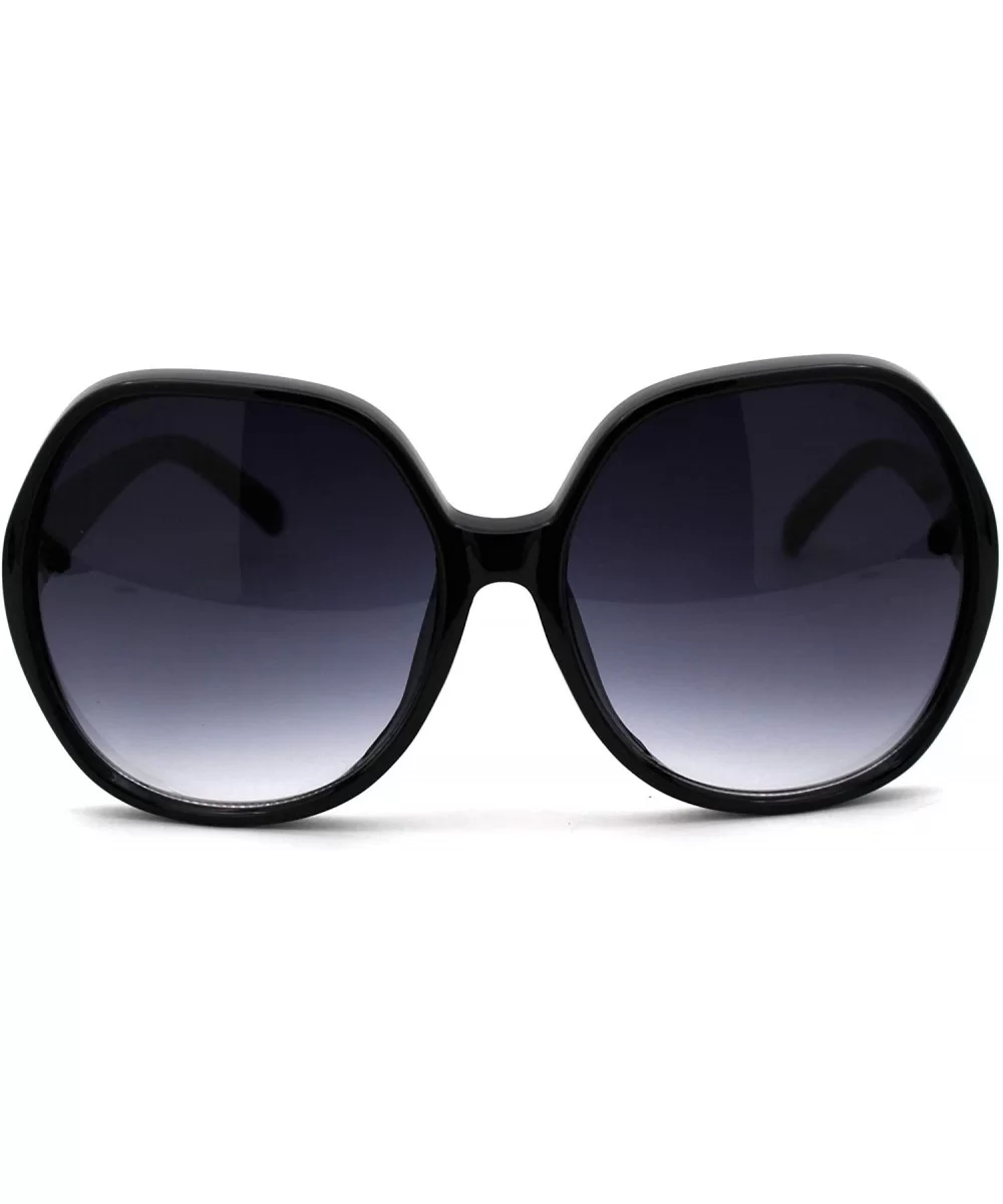 Womens Oversize Butterfly 90s Minimal Classic Plastic Sunglasses - Black Smoke - CG18WGM65ES $6.94 Butterfly