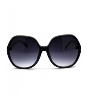 Womens Oversize Butterfly 90s Minimal Classic Plastic Sunglasses - Black Smoke - CG18WGM65ES $6.94 Butterfly