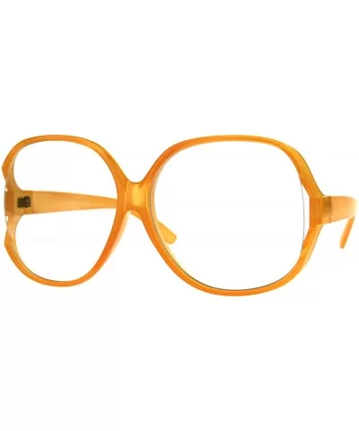 Womens Oversize Exposed Lens Butterfly Granny Plastic Eyeglasses - Orange - CO1808EO2OK $7.75 Butterfly