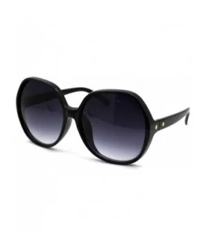 Womens Oversize Butterfly 90s Minimal Classic Plastic Sunglasses - Black Smoke - CG18WGM65ES $6.94 Butterfly