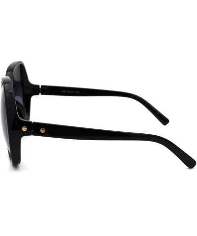 Womens Oversize Butterfly 90s Minimal Classic Plastic Sunglasses - Black Smoke - CG18WGM65ES $6.94 Butterfly