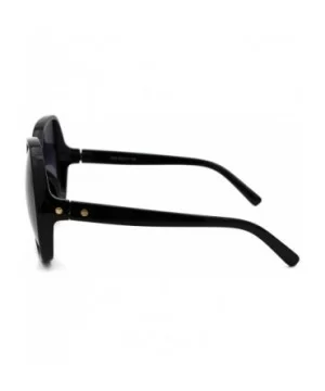 Womens Oversize Butterfly 90s Minimal Classic Plastic Sunglasses - Black Smoke - CG18WGM65ES $6.94 Butterfly