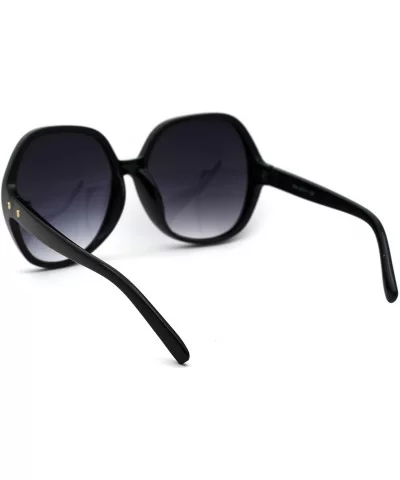 Womens Oversize Butterfly 90s Minimal Classic Plastic Sunglasses - Black Smoke - CG18WGM65ES $6.94 Butterfly