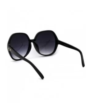 Womens Oversize Butterfly 90s Minimal Classic Plastic Sunglasses - Black Smoke - CG18WGM65ES $6.94 Butterfly