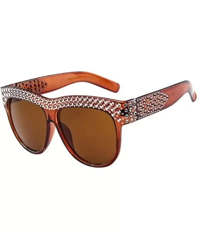 Sunglasses for Women Men Oversized Sunglasses Diamond Sunglasses Retro Glasses Eyewear Sunglasses for Holiday - F - CN18QS9XM...