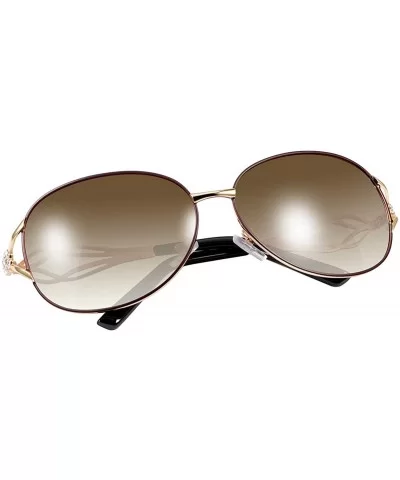 Polarized Sunglasses Driving Blocking Eyeglasses - Brown - CA18WW480M4 $10.26 Sport