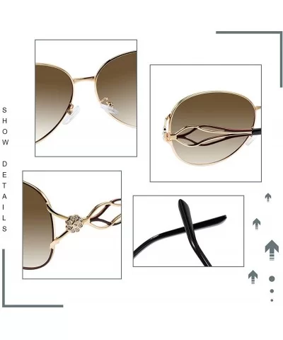 Polarized Sunglasses Driving Blocking Eyeglasses - Brown - CA18WW480M4 $10.26 Sport