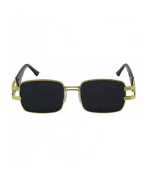 CLASSIC VINTAGE RETRO HIP HOP RAPPER Style SUNGLASSES Square Gold Frame - Black - CH1979YCCWK $6.81 Square