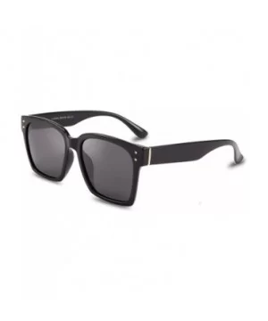 Ladies Sunglasses Polarized TR90 Retro Men Women Lightweight UV400 - Black - CH18WY73KEU $12.97 Round