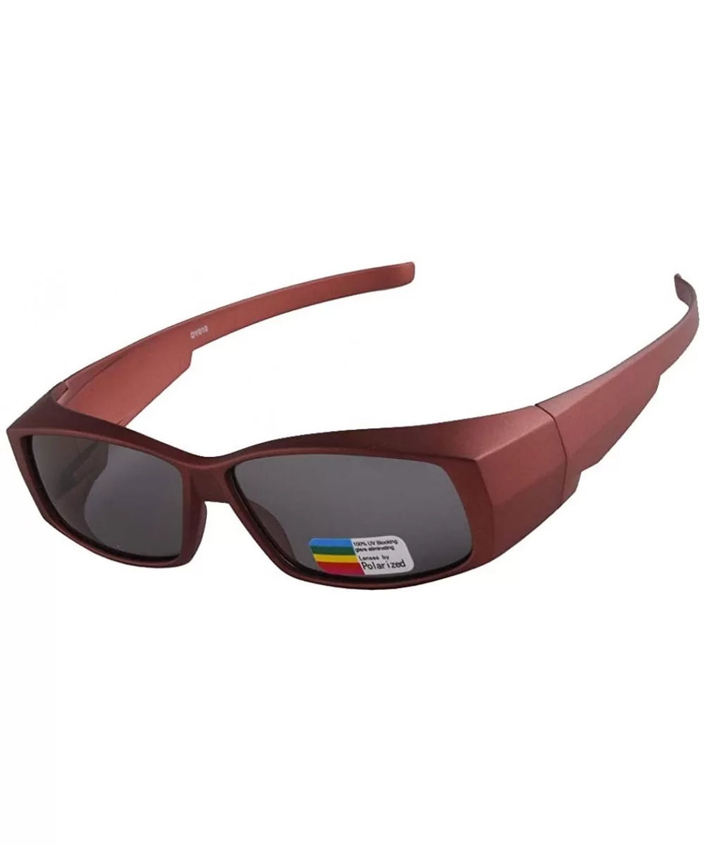 Fit Over Driving Polarized Sunglasses for Men Women Sports Hunting Outdoor UV400 Sun Glasses - Red Sand - C318W95E0R9 $5.87 S...