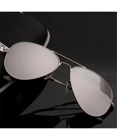 Men's Aviation Sunglasses Women Driving Alloy Frame Polit Mirror Sun Glasses - Rosegold Clear - C0194O3ZCOX $17.02 Oval