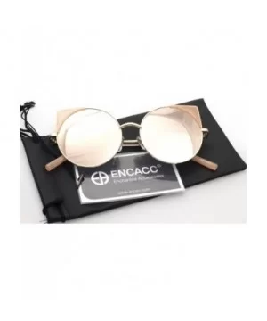 Women Oversized Cat Eye Sunglasses Eyewear - Gold Frame/Pink Mirrored Lens 50754 - C718DDAX3N4 $6.51 Cat Eye