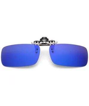 uv400 Polarized Sunglasses Clip on Myopia Glasses Clip-on Night Vision Glasses - Blue - CR18E9OQHX8 $7.43 Goggle