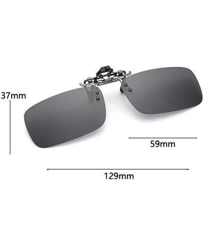 uv400 Polarized Sunglasses Clip on Myopia Glasses Clip-on Night Vision Glasses - Blue - CR18E9OQHX8 $7.43 Goggle