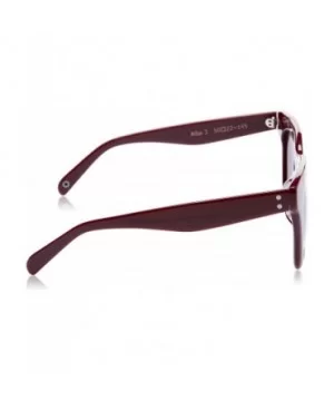 Unisex Square Sunglasses MR1908 - C3 Grey Lens/Red Frame - CQ18GRI9YQ2 $19.08 Square