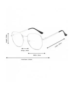 Fashion Myopia Face-lift Glasses Metal Frame Vintage Round Glasses - Silver - CU18ET8L39U $21.45 Round