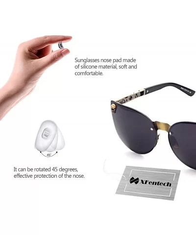 UV400 Fashion Retro Oversized Unisex Women Men Rimless Sunglasses With Chain - Style a 5 - CZ18ERLNYAM $11.60 Oval