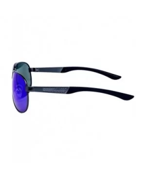 Men Aviator Sunglasses Drive mirror sunglasses for women polarized uv protection - Blue - C4183EA48U7 $7.00 Aviator