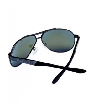 Men Aviator Sunglasses Drive mirror sunglasses for women polarized uv protection - Blue - C4183EA48U7 $7.00 Aviator