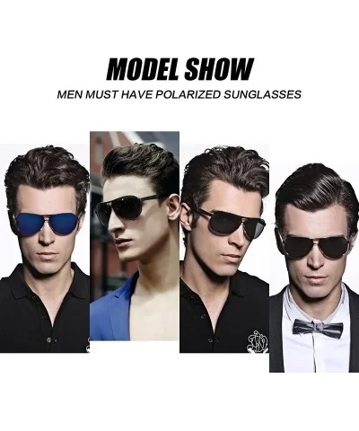 Men Aviator Sunglasses Drive mirror sunglasses for women polarized uv protection - Blue - C4183EA48U7 $7.00 Aviator