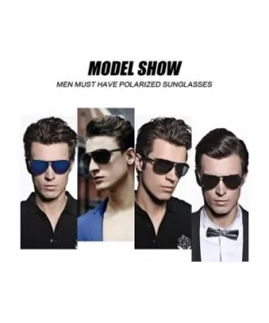 Men Aviator Sunglasses Drive mirror sunglasses for women polarized uv protection - Blue - C4183EA48U7 $7.00 Aviator