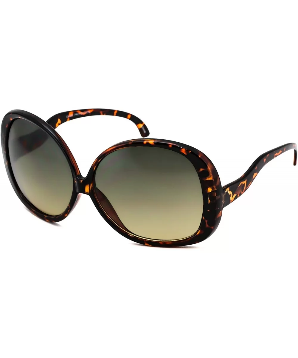 Big Huge Oversized Vintage"Jackie O" Style Sunglasses Retro Women Celebrity Fashion - CF18G7SCGXI $8.07 Oversized