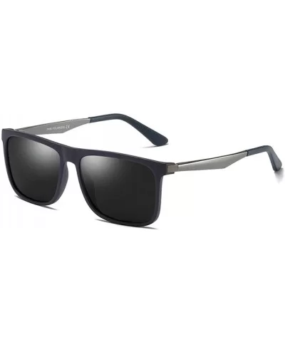 TR90 Fashion Men's Polarized TAC Lens Spring Mirror Foot Sunglasses - Blue - CE18LWZ3DN0 $8.33 Square