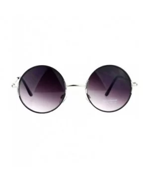 Designer Fashion Sunglasses Round Circle Frame Womens Shades UV 400 - Black - C11875OWGGS $7.09 Round