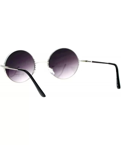 Designer Fashion Sunglasses Round Circle Frame Womens Shades UV 400 - Black - C11875OWGGS $7.09 Round