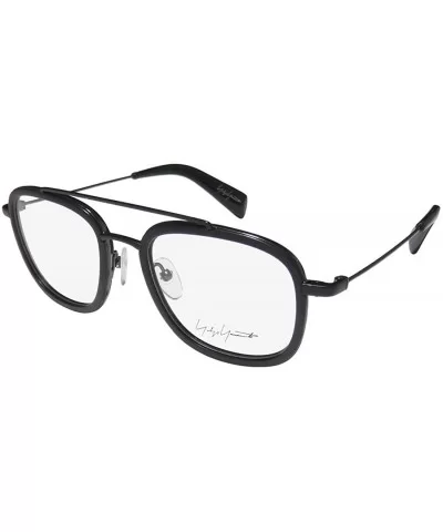 Yy1026 Mens/Womens Designer Full-rim Eyeglasses/Eyeglass Frame - Black - CZ198D48TYX $37.32 Aviator