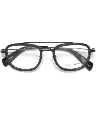 Yy1026 Mens/Womens Designer Full-rim Eyeglasses/Eyeglass Frame - Black - CZ198D48TYX $37.32 Aviator