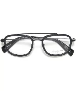 Yy1026 Mens/Womens Designer Full-rim Eyeglasses/Eyeglass Frame - Black - CZ198D48TYX $37.32 Aviator