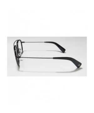 Yy1026 Mens/Womens Designer Full-rim Eyeglasses/Eyeglass Frame - Black - CZ198D48TYX $37.32 Aviator