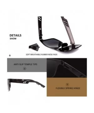 Polarized Sunglasses for Men Al-Mg Alloy Ultra Light Fashion Retro Rectangle Unisex UV400 Protection M60 - CA18NNXRAR2 $14.34...