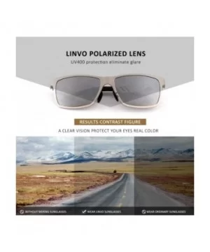 Polarized Sunglasses for Men Al-Mg Alloy Ultra Light Fashion Retro Rectangle Unisex UV400 Protection M60 - CA18NNXRAR2 $14.34...