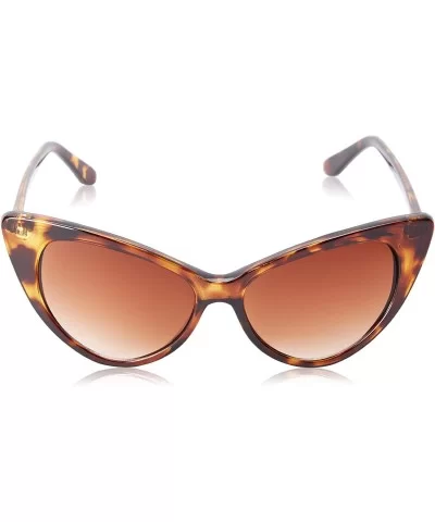 Super Cateyes Vintage Inspired Fashion Mod Chic High Pointed Cat-Eye Sunglasses - Dark Tortoise - CA118DNQCDH $7.62 Cat Eye