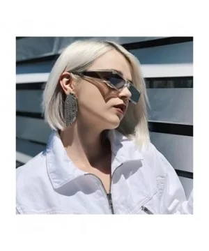 Sunglasses One piece glasses Fashion Ultralight - Transparent Grey - C918YI5QW5W $8.78 Square