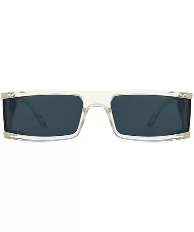 Sunglasses One piece glasses Fashion Ultralight - Transparent Grey - C918YI5QW5W $8.78 Square