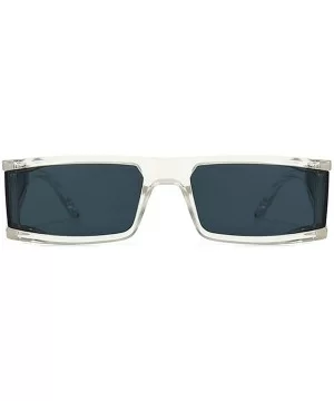 Sunglasses One piece glasses Fashion Ultralight - Transparent Grey - C918YI5QW5W $8.78 Square