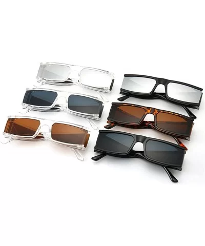 Sunglasses One piece glasses Fashion Ultralight - Transparent Grey - C918YI5QW5W $8.78 Square